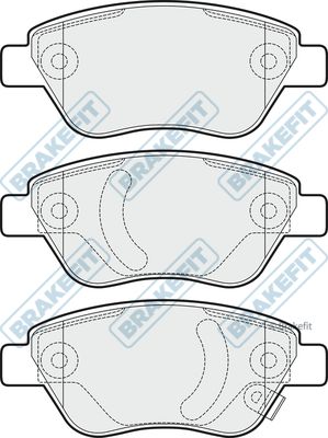 APEC BRAKING Bremžu uzliku kompl., Disku bremzes PD3064